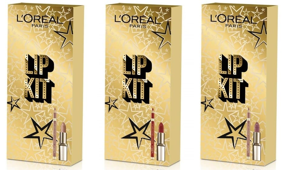 L'Oréal Natale 2018 Kit Labbra rossetti satinati