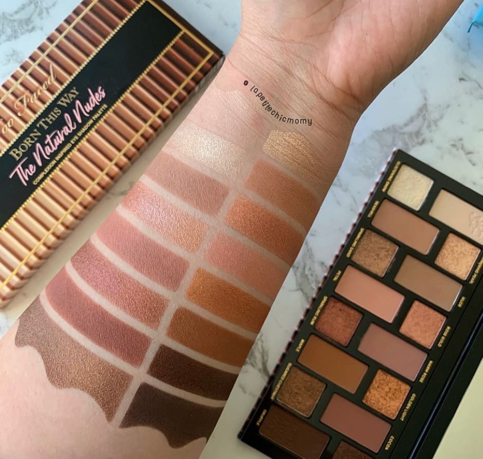 Born This Way palette nude Too Faced - Swatch
