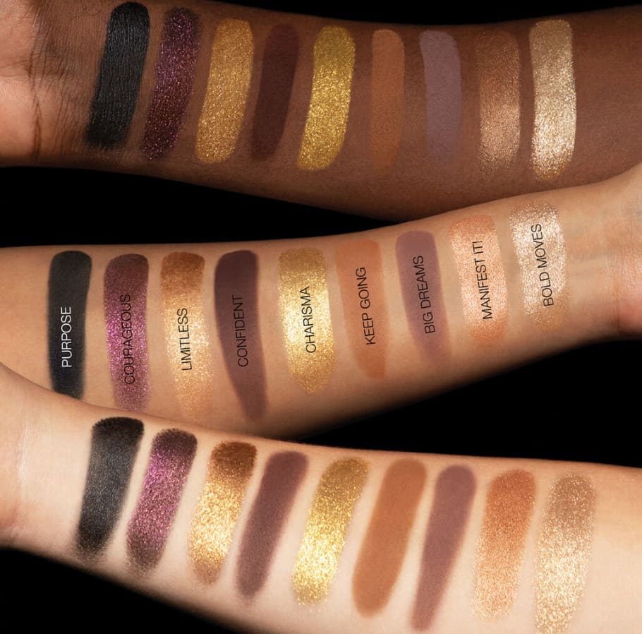 Huda Beauty Empowered swatches