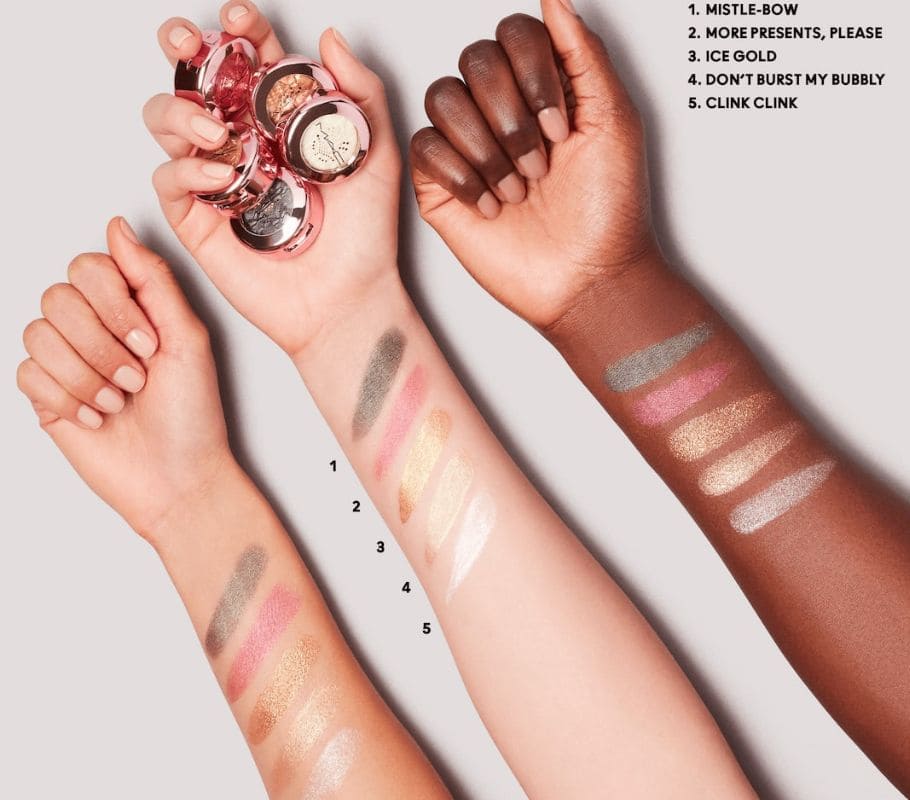 Swatches ombretti MAC Cosmetics Holiday Collection