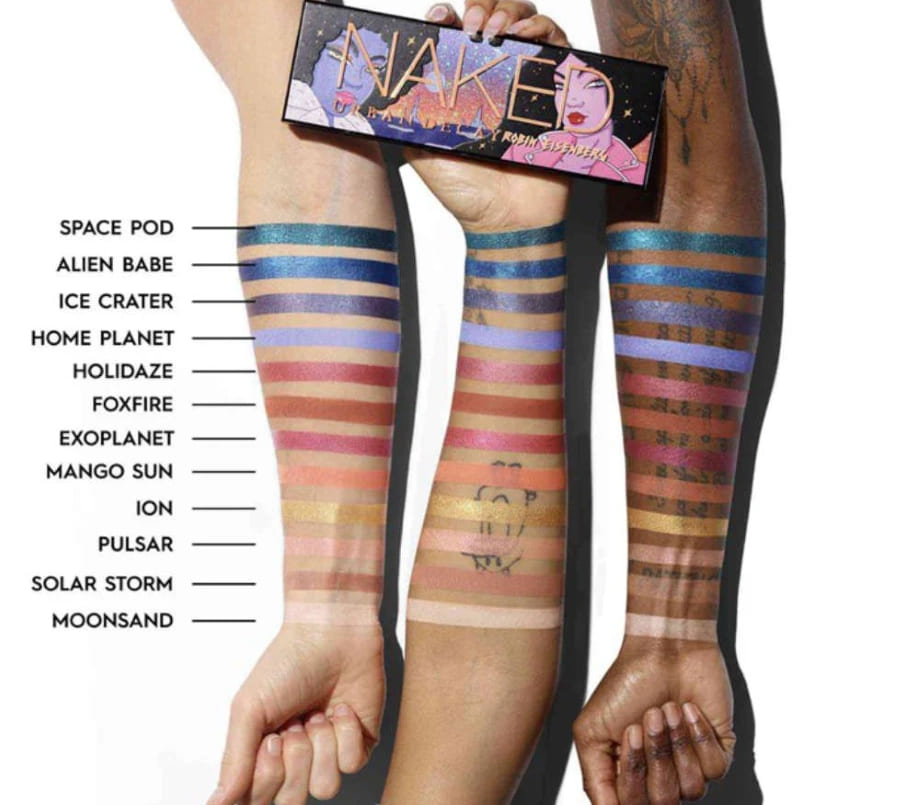 Urban Decay x Robin Eisenberg Naked Palette swatches