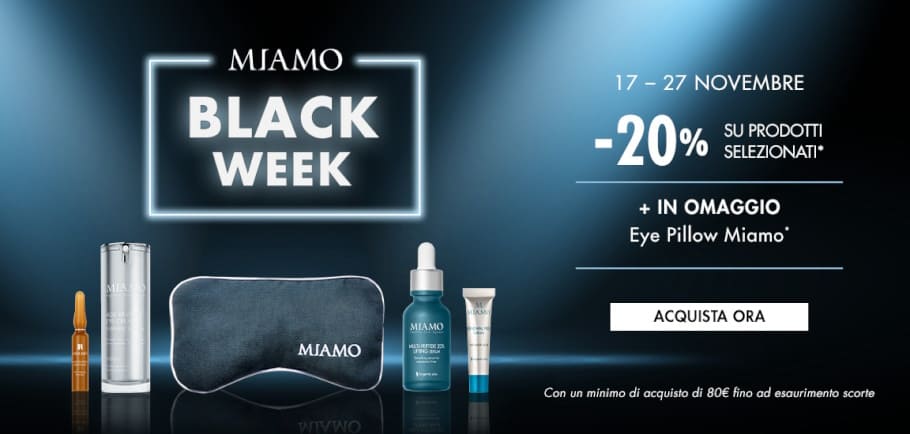 Black week skincare Miamo