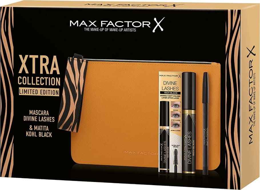 Pochette regalo Max Factor Natale 2022 mascara e matita occhi
