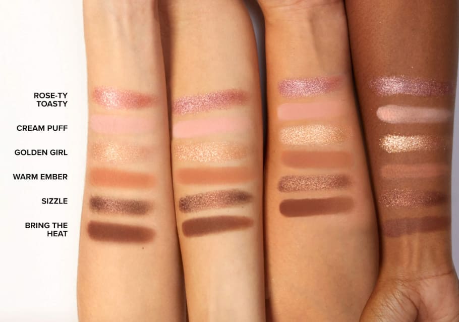 Warm Ember Nudes swatches