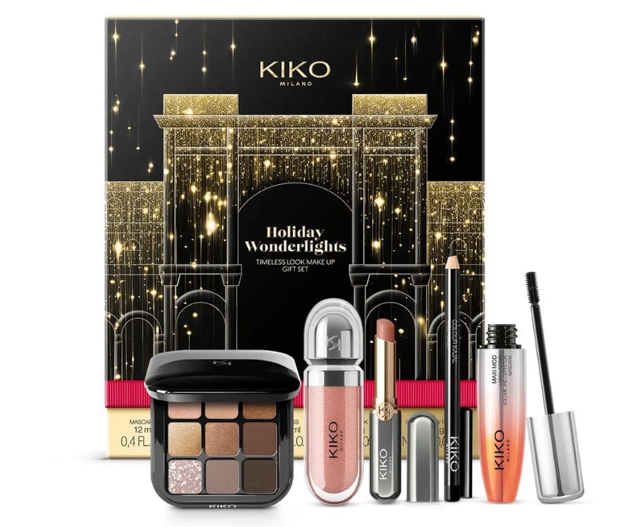 Idee regalo Kiko 2024 nuove pochette e cofanetti trucco di Natale