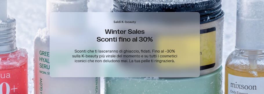 MiiN Cosmetics saldi invernali skincare coreana 