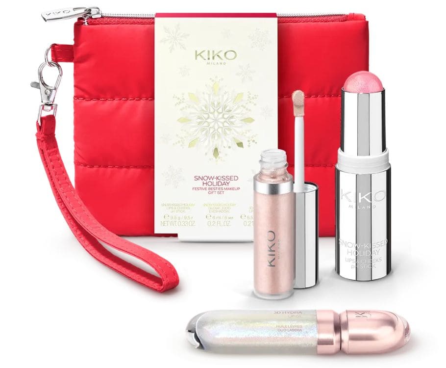 Idee regalo Kiko Set trucco occhi viso e labbra snow kissed holiday