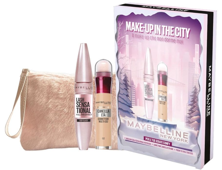 Cofanetto Maybelline Natale 2025 correttore e mascara